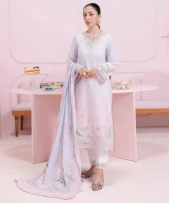 Qalamkar QPrints Embroidered Lawn 2025 | EM-01B