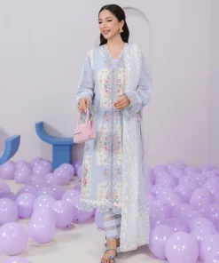 Qalamkar QPrints Embroidered Lawn 2025 | EM-02A