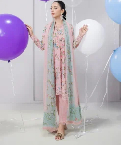 Qalamkar QPrints Embroidered Lawn 2025 | EM-05A