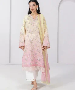 Qalamkar QPrints Embroidered Lawn 2025 | EM-08A