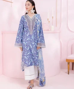 Qalamkar QPrints Embroidered Lawn 2025 | EM-10A