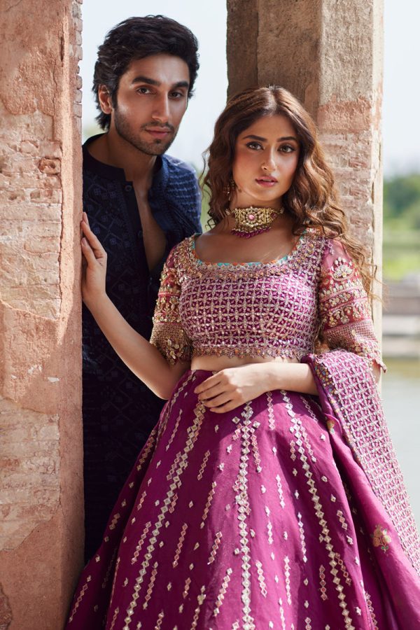 Qalamkar Shadmani Formals | Sajal Ali | SH-04 - Image 5
