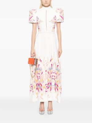 Saiid Kobeisy bead-embellished crepe maxi dress