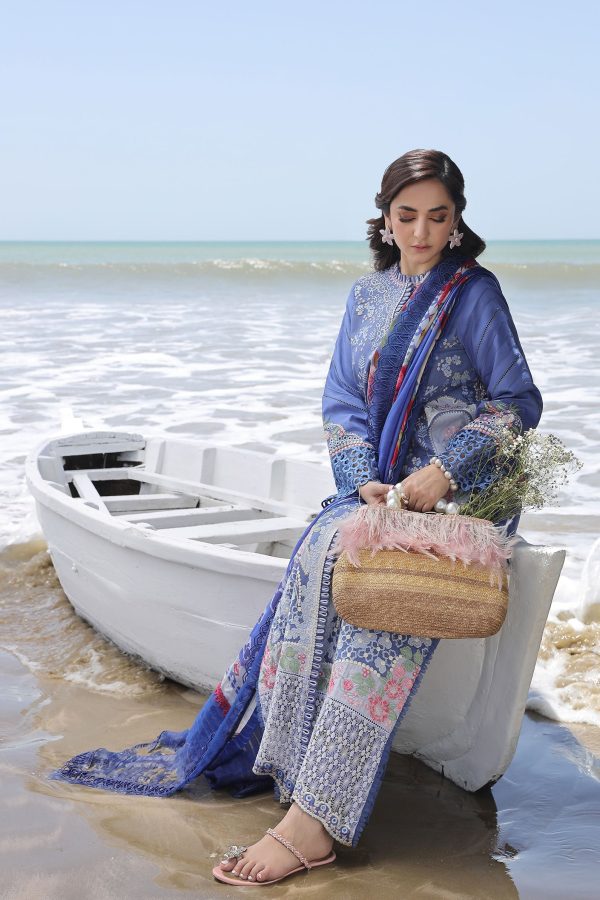 Maryam Hussain Luxury Lawn 24 | AYRA - Image 3