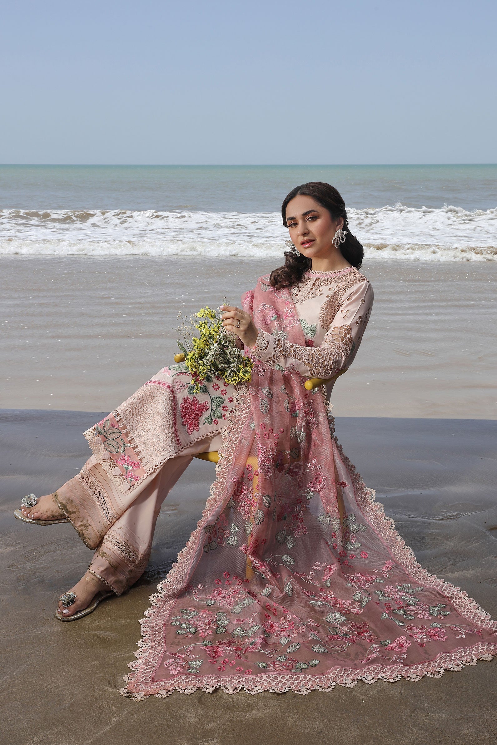 Maryam Hussain Luxury Lawn 24 | MAYA - Image 4