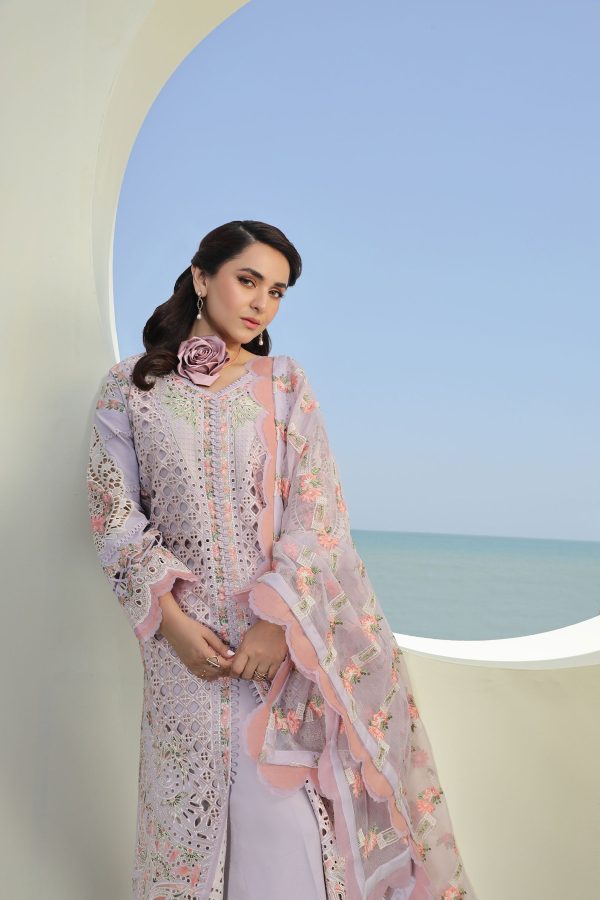 Maryam Hussain Luxury Lawn 24 | FEROZ - Image 2