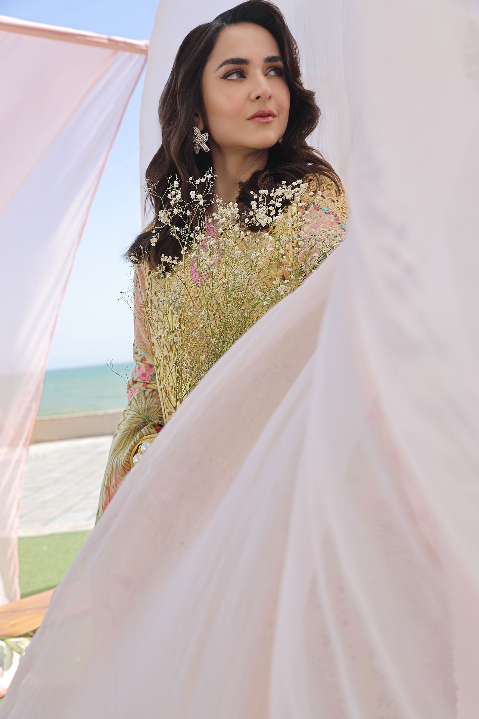 Maryam Hussain Luxury Lawn 24 | TROPICA - Image 5