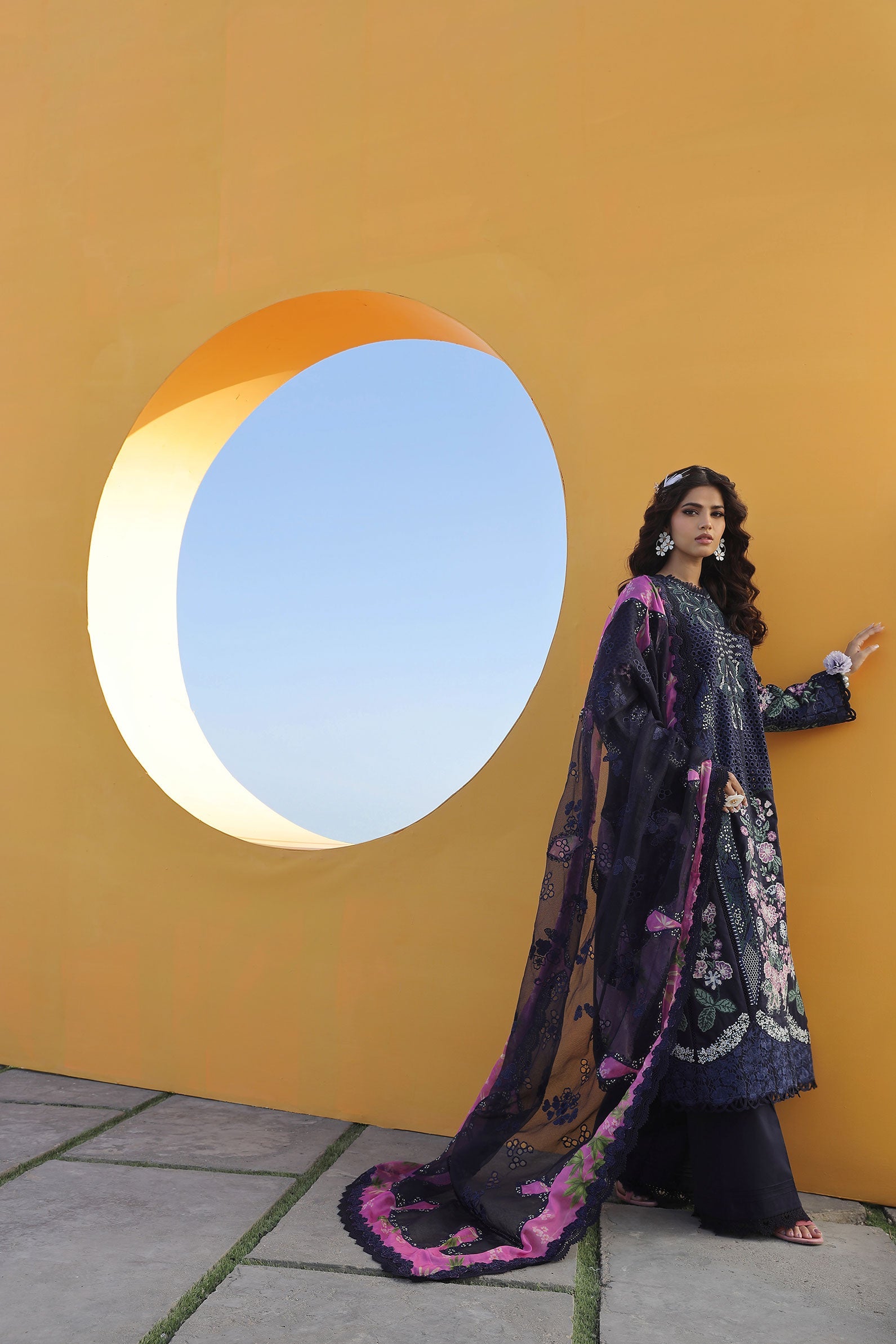 Maryam Hussain Luxury Lawn 24 | ZOYA - Image 4
