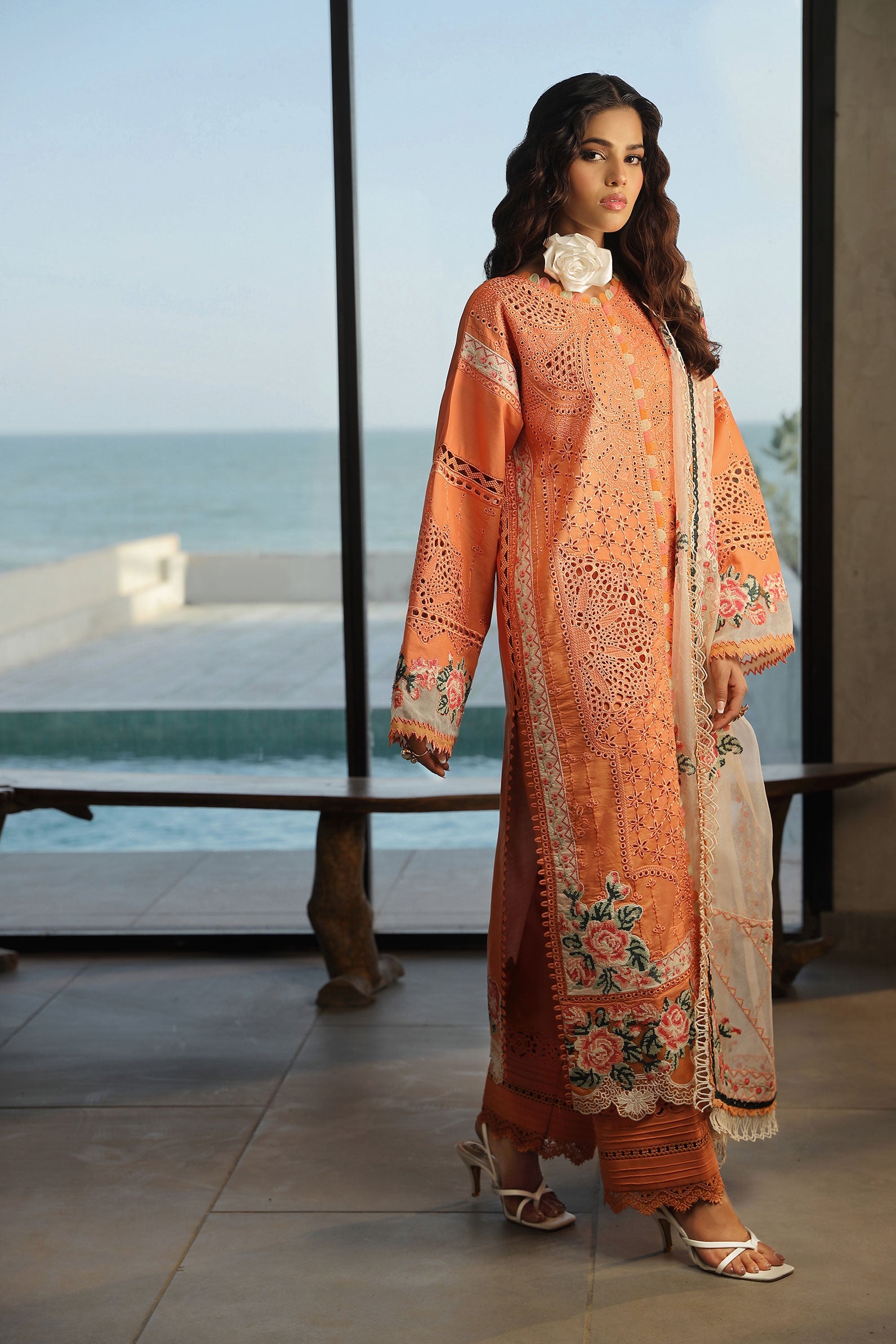Maryam Hussain Luxury Lawn 24 | XURI - Image 7