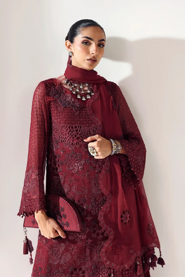 Alizeh Aymal Luxury Vol 2 - AF-BCH-2200-RIKA MAROON - Image 2