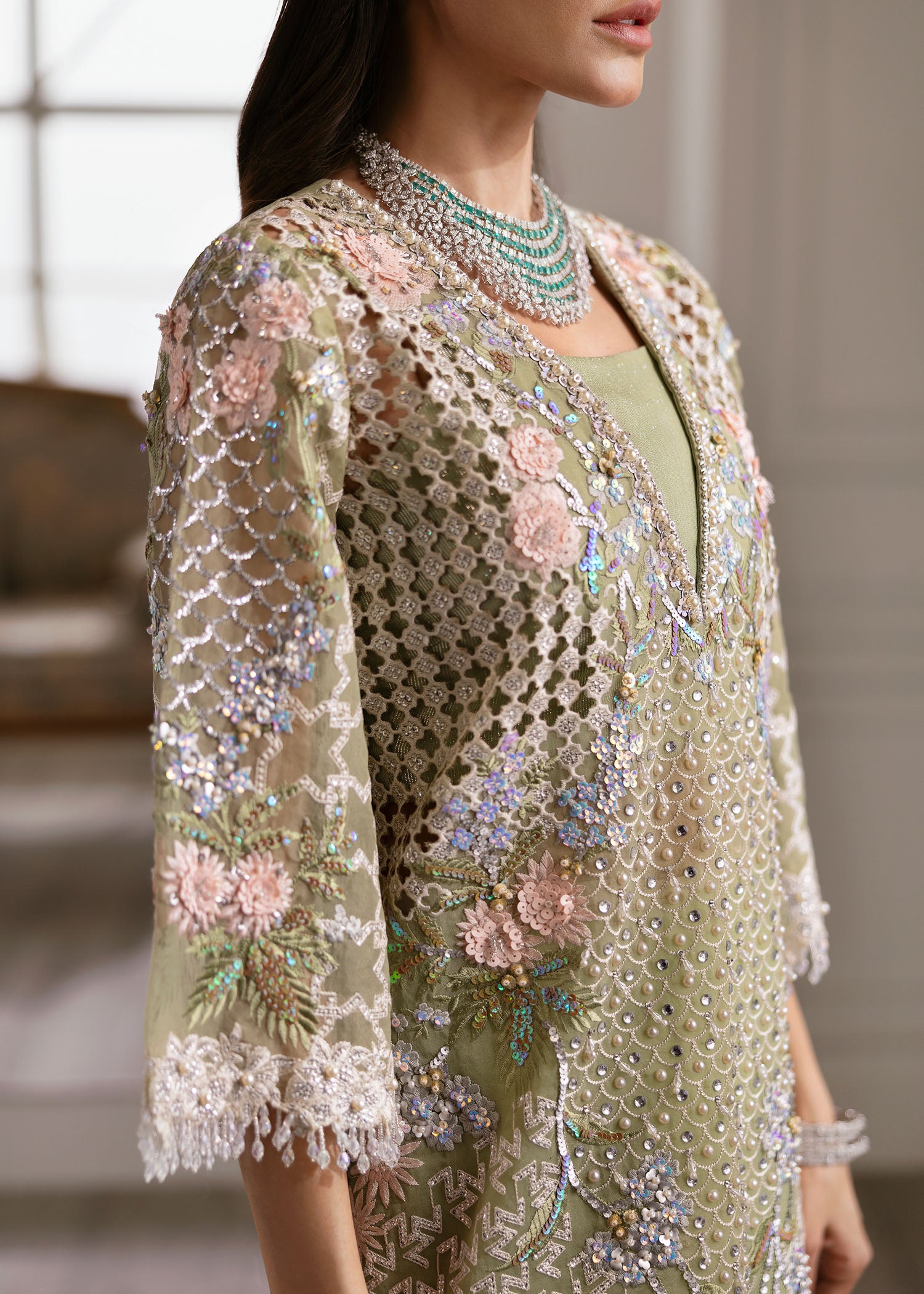Crimson X Saira Shakira Unstitched Wedding Collection   | CW24-D3 - Image 6