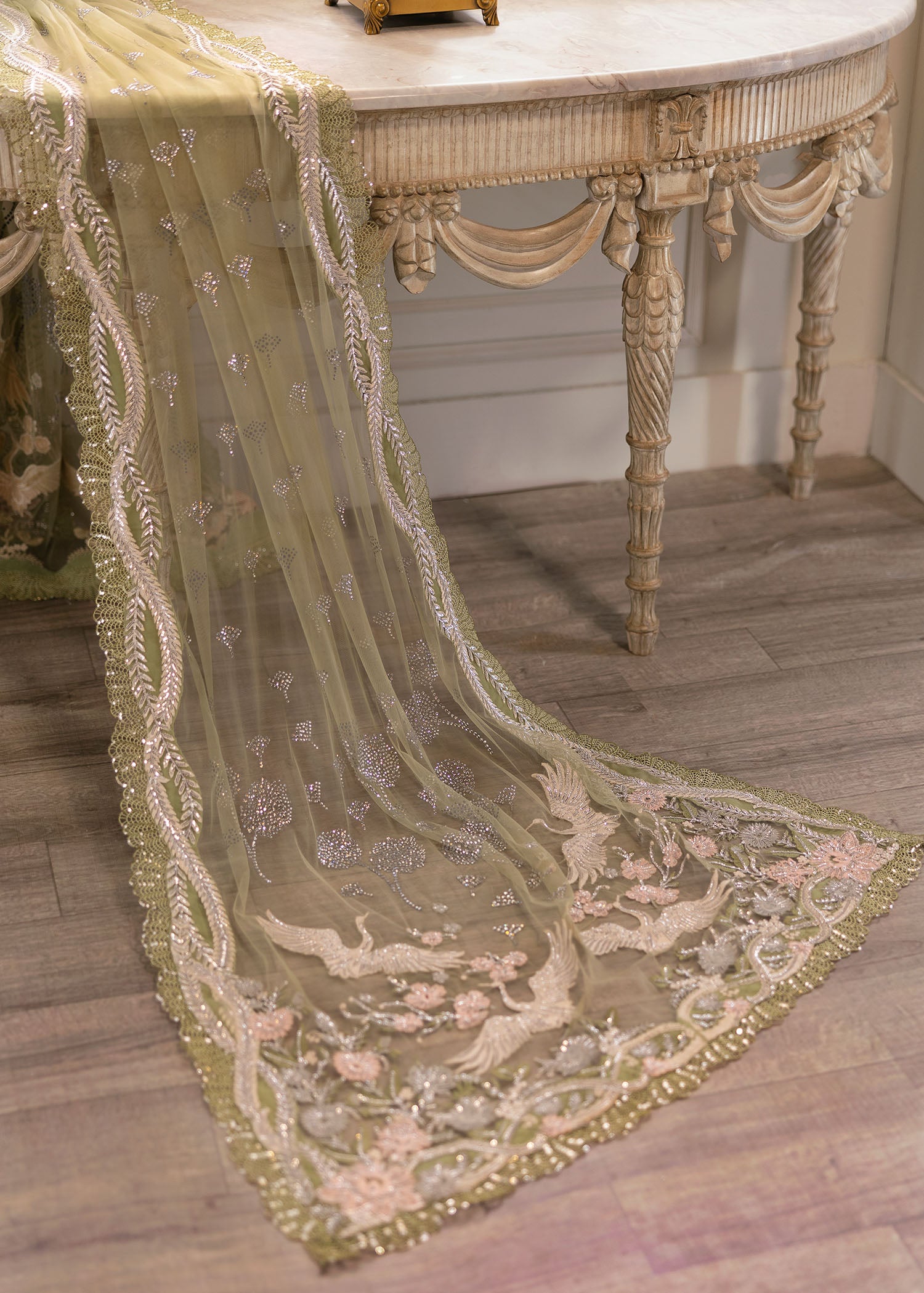 Crimson X Saira Shakira Unstitched Wedding Collection   | CW24-D3 - Image 5