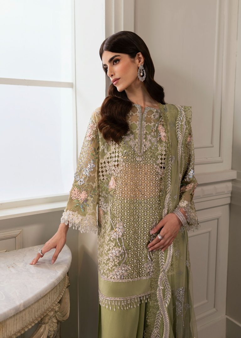 Crimson X Saira Shakira Unstitched Wedding Collection   | CW24-D3 - Image 4