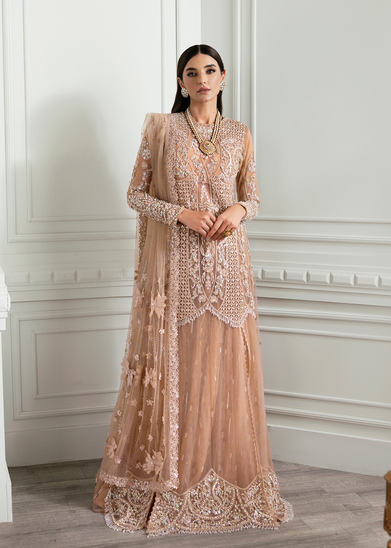 Crimson X Saira Shakira Unstitched Wedding Collection   | CW24-D5 - Image 7