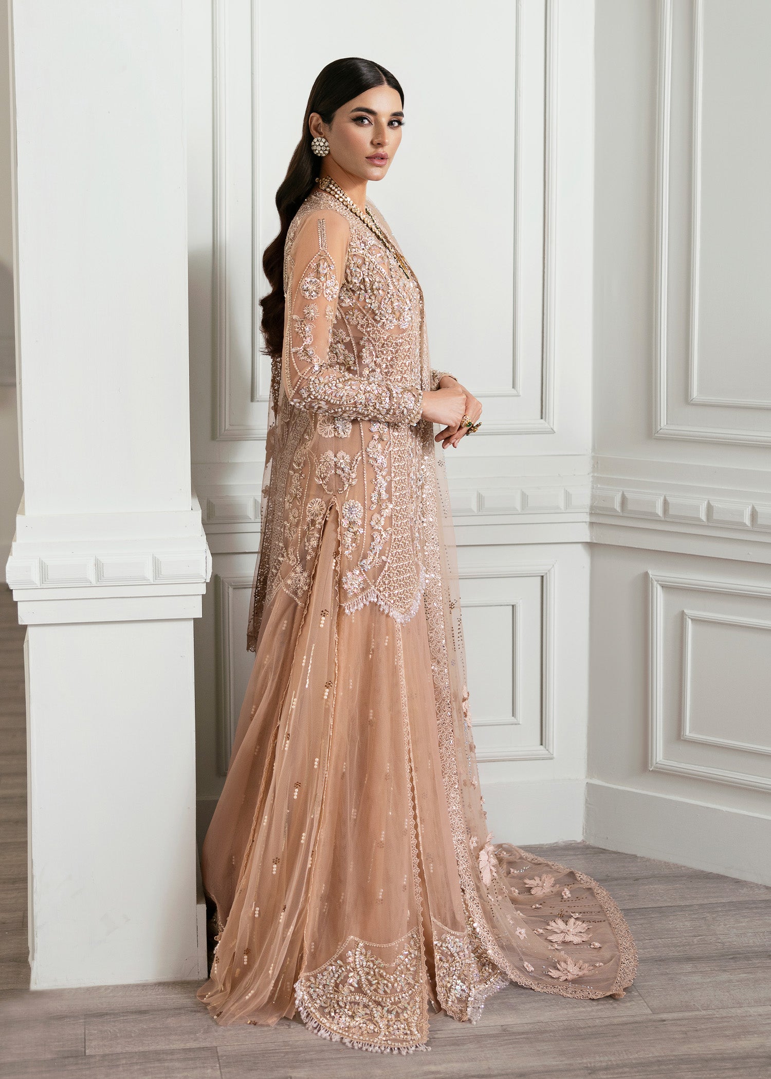Crimson X Saira Shakira Unstitched Wedding Collection   | CW24-D5 - Image 5