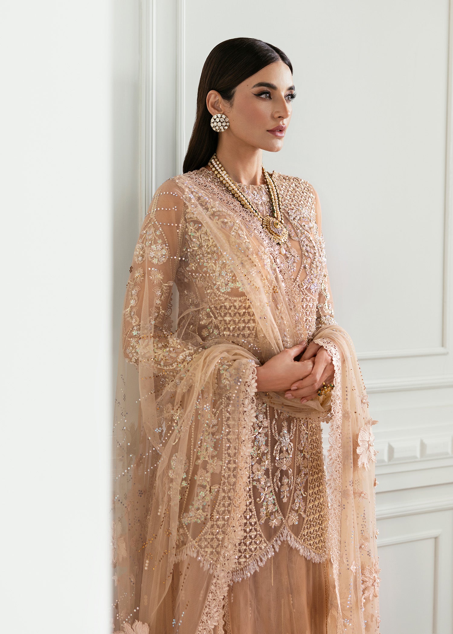 Crimson X Saira Shakira Unstitched Wedding Collection   | CW24-D5 - Image 2