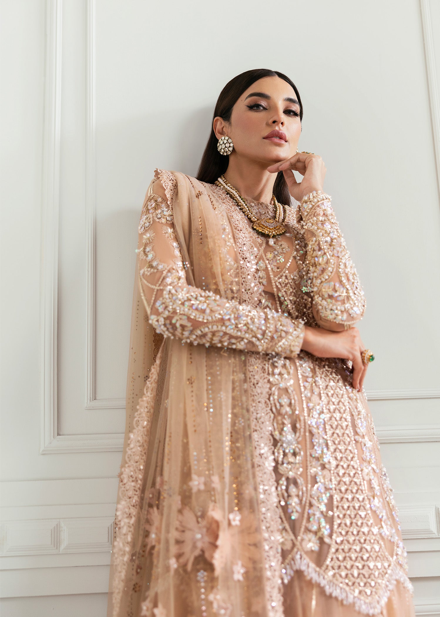 Crimson X Saira Shakira Unstitched Wedding Collection   | CW24-D5 - Image 3