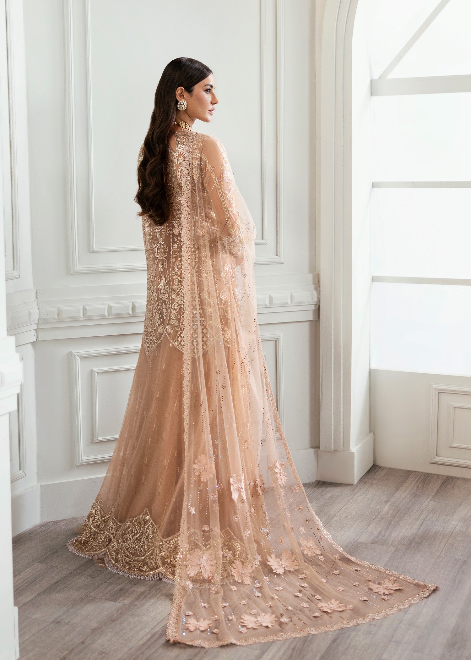 Crimson X Saira Shakira Unstitched Wedding Collection   | CW24-D5 - Image 4