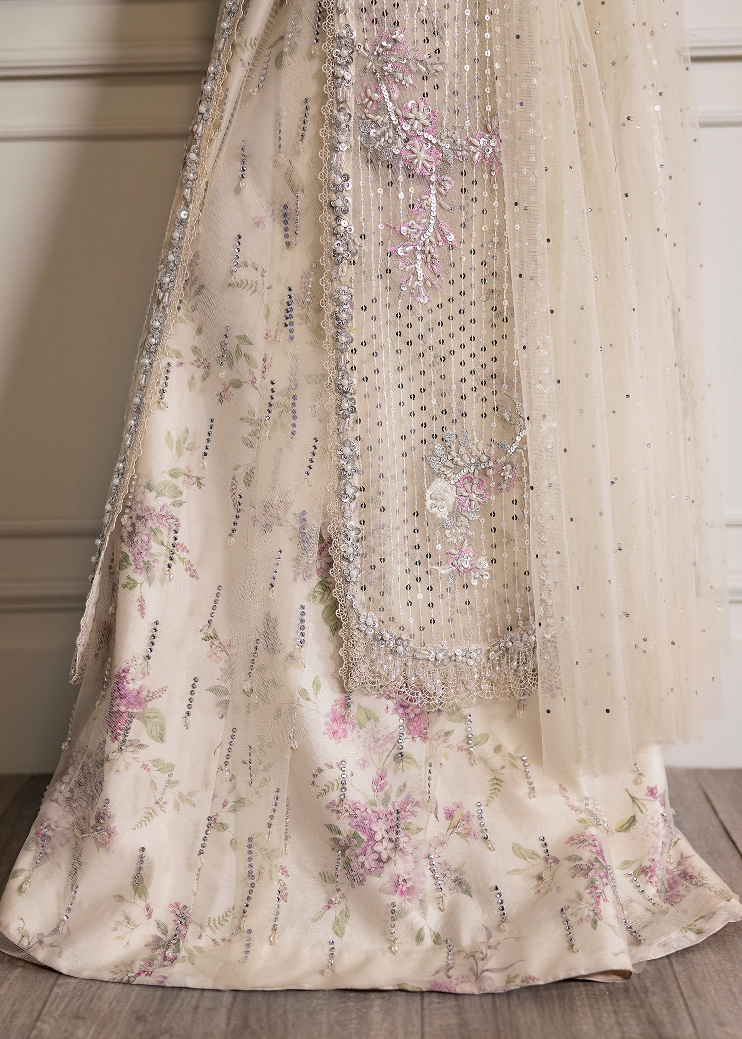 Crimson X Saira Shakira Unstitched Wedding Collection   | CW24-D4 - Image 5