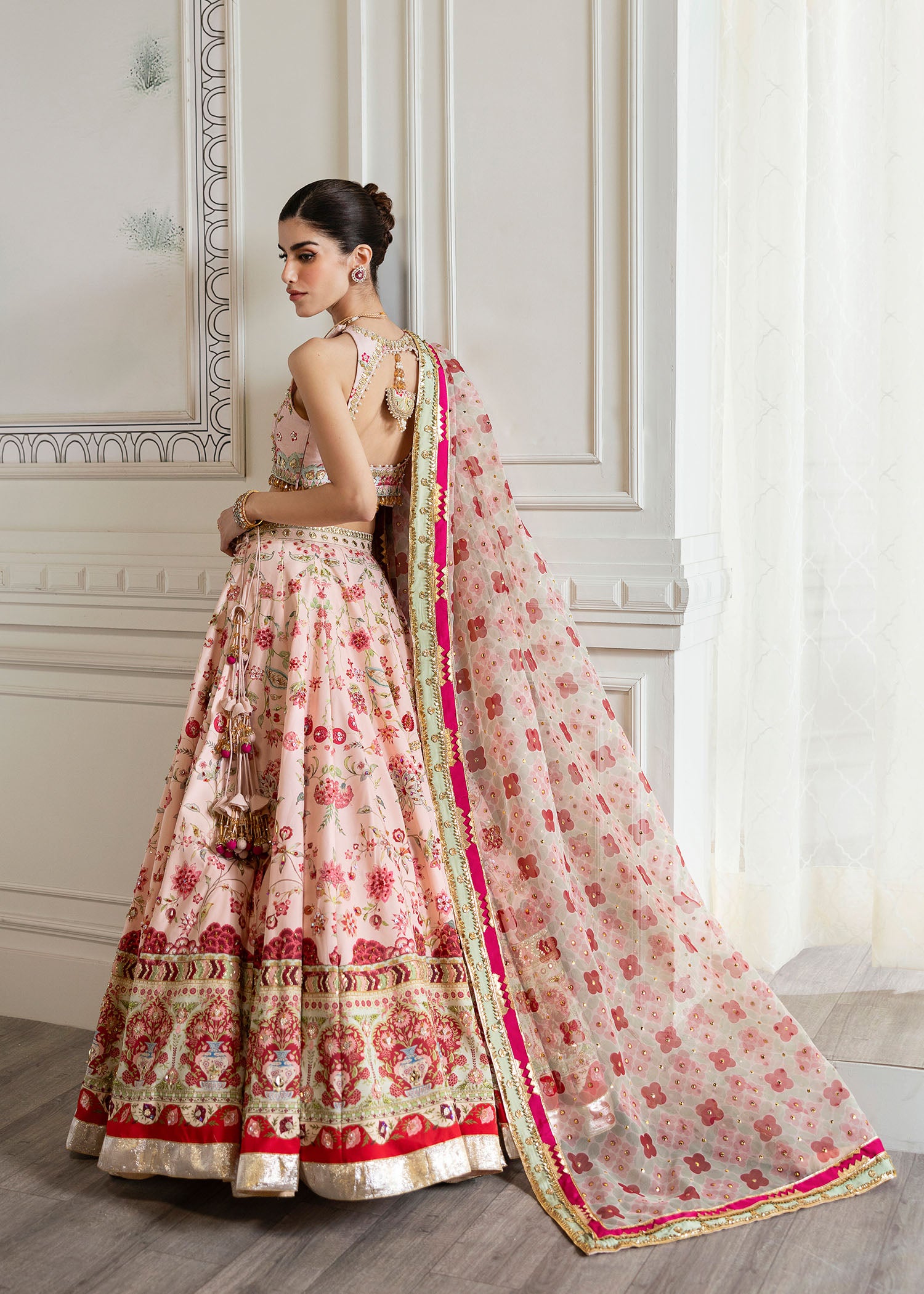 Crimson X Saira Shakira Unstitched Wedding Collection   | CW24-D8 - Image 3