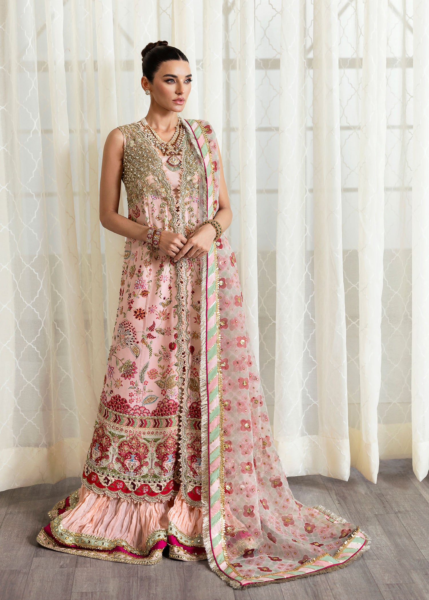 Crimson X Saira Shakira Unstitched Wedding Collection   | CW24-D6 - Image 2