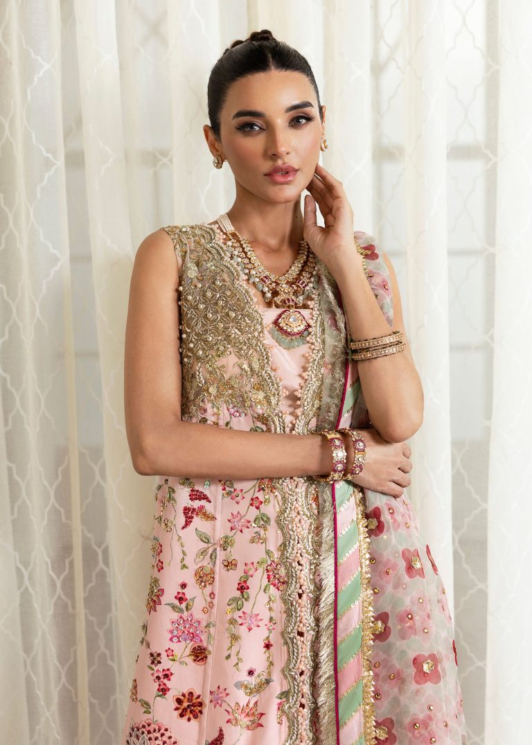 Crimson X Saira Shakira Unstitched Wedding Collection   | CW24-D6 - Image 3