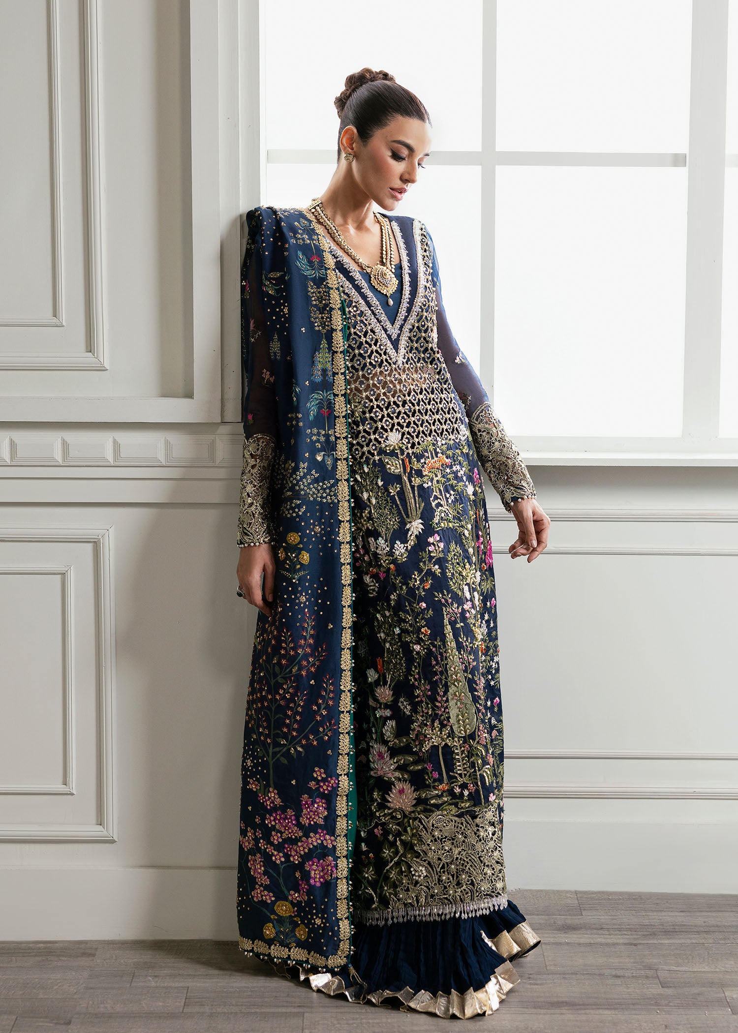 Crimson X Saira Shakira Unstitched Wedding Collection   | CW24-D2 - Image 6