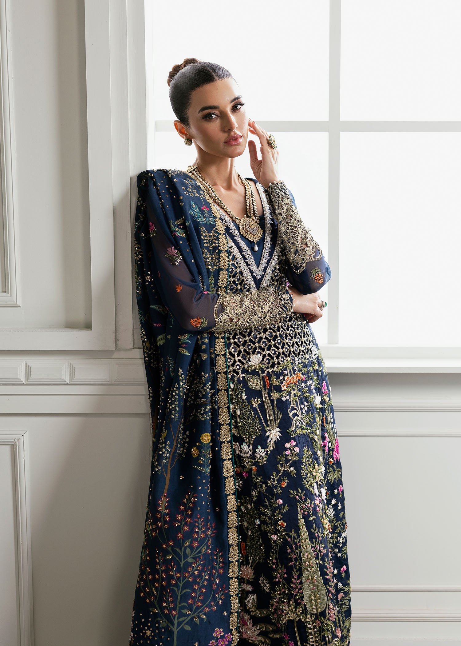 Crimson X Saira Shakira Unstitched Wedding Collection   | CW24-D2 - Image 5