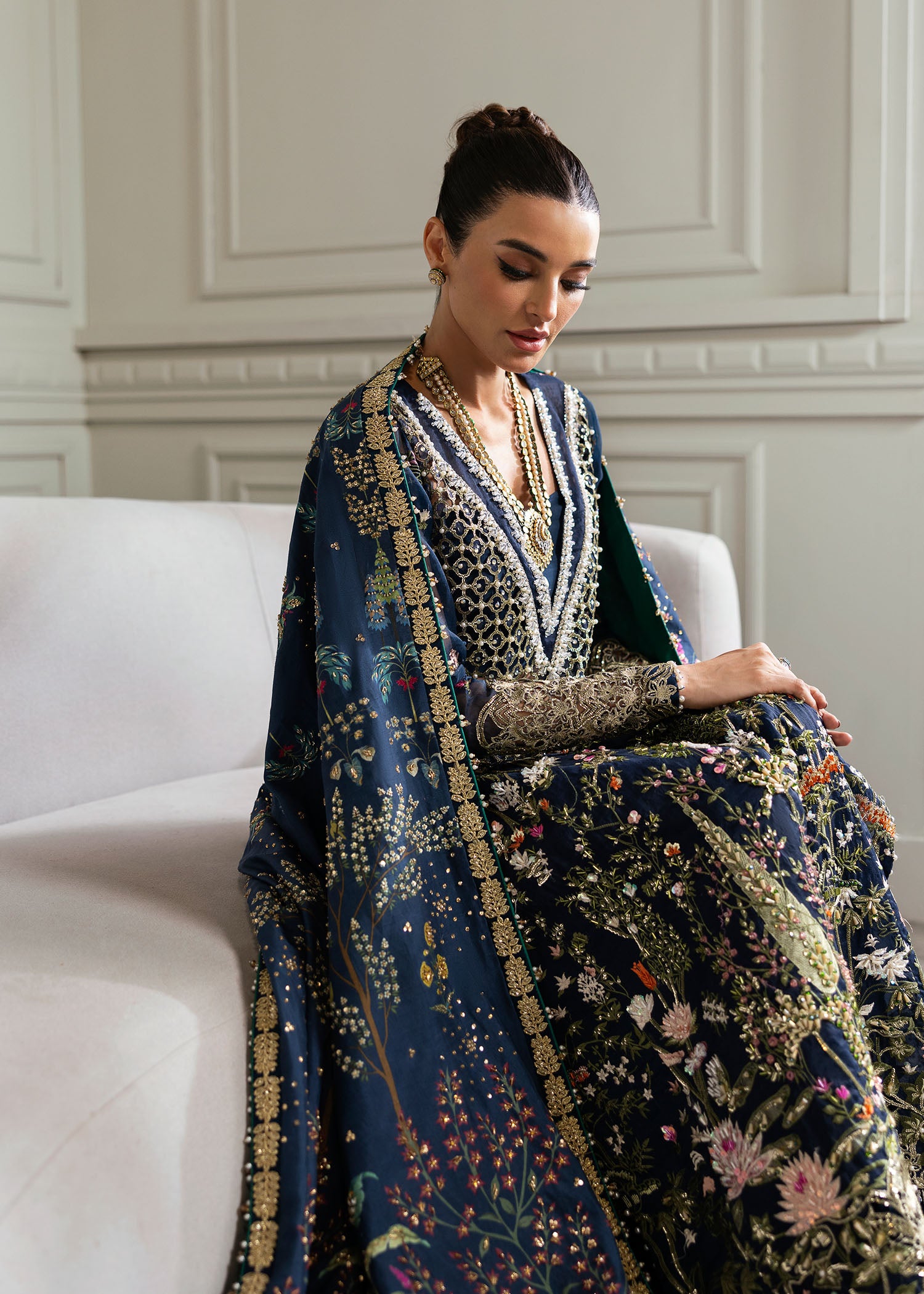 Crimson X Saira Shakira Unstitched Wedding Collection   | CW24-D2 - Image 3