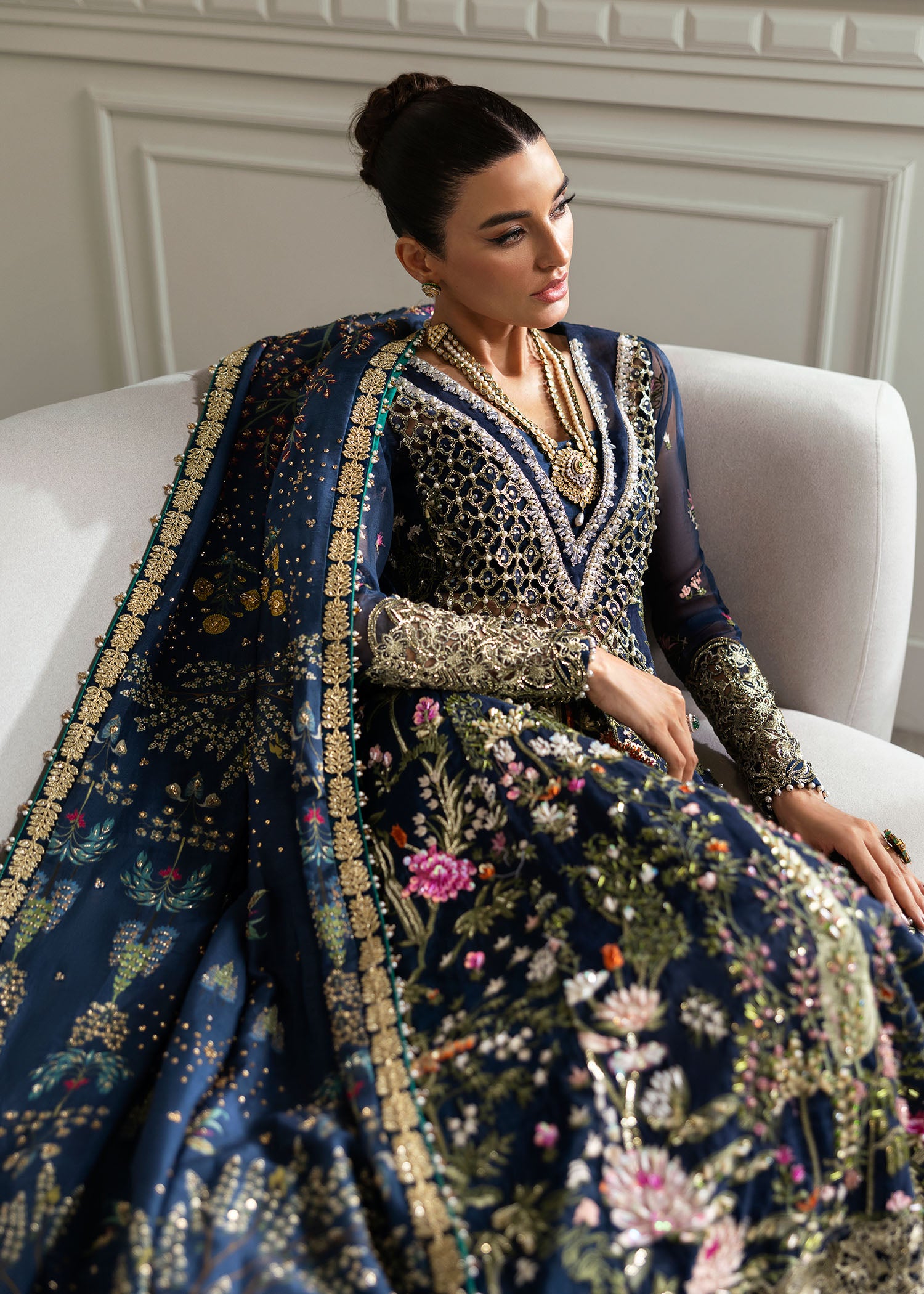 Crimson X Saira Shakira Unstitched Wedding Collection   | CW24-D2 - Image 2
