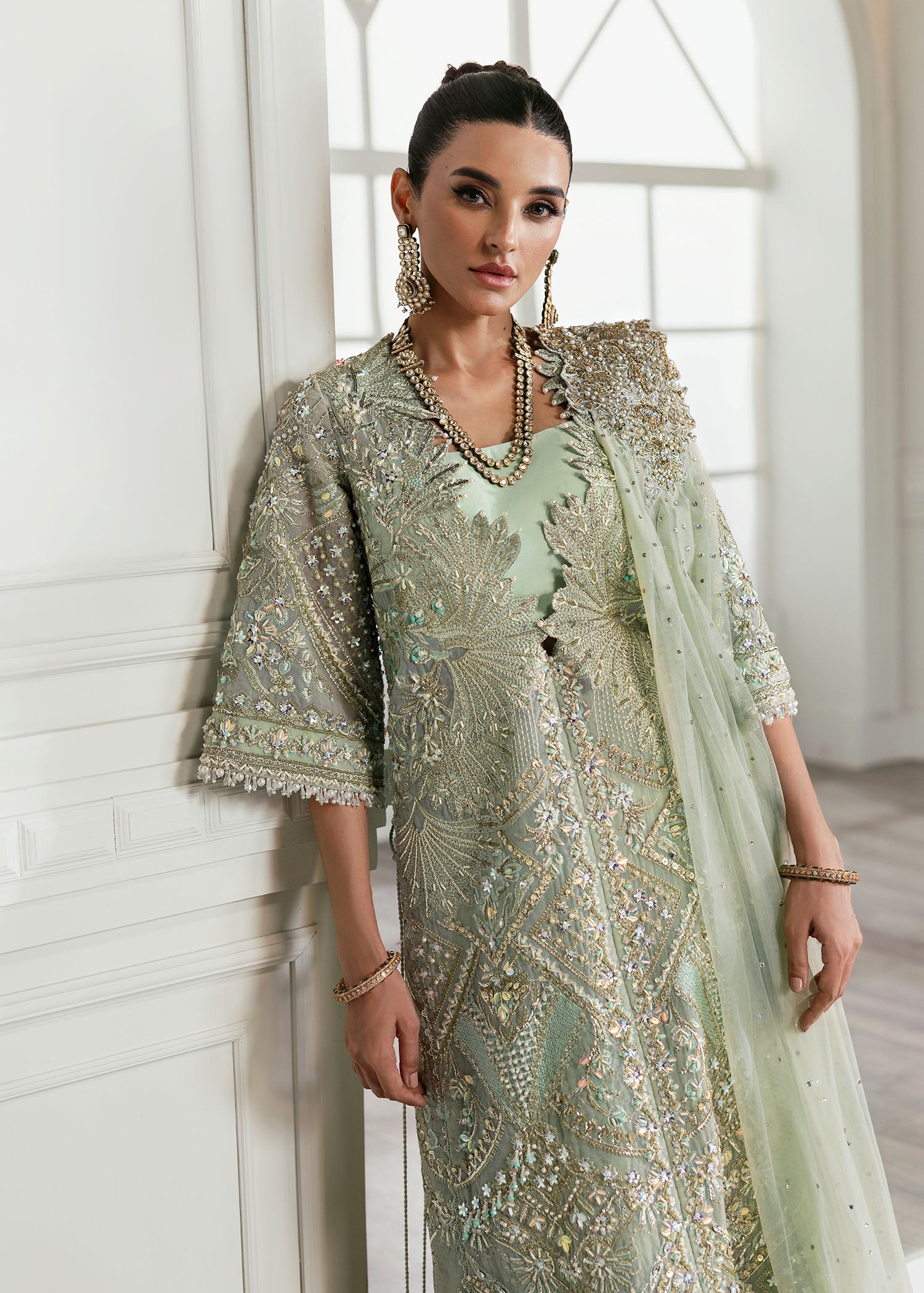 Crimson X Saira Shakira Unstitched Wedding Collection   | CW24-D1 - Image 7