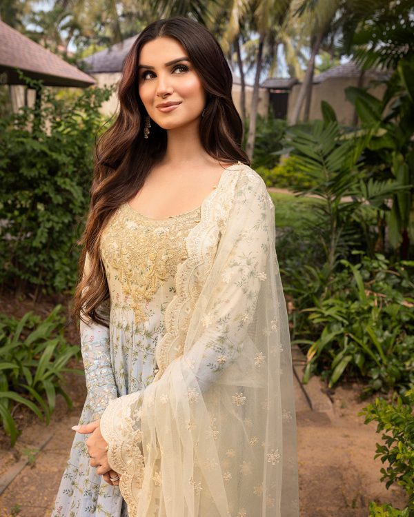 Tara Sutaria X Faiza Saqlain Lawn 2025 | Freesia - Image 2