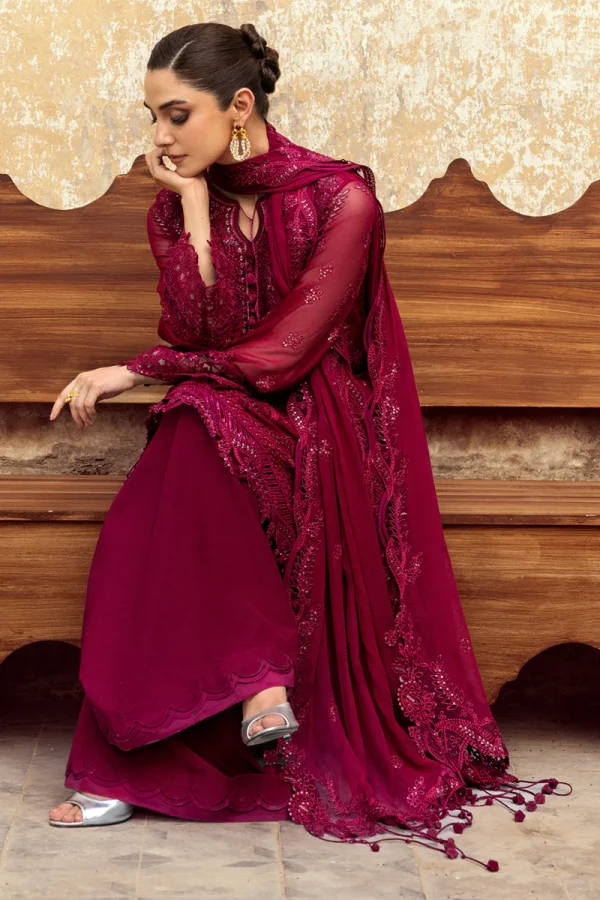 Qalamkar Chiffon Collection | Chiffons 2025 | WC-02 - Image 2