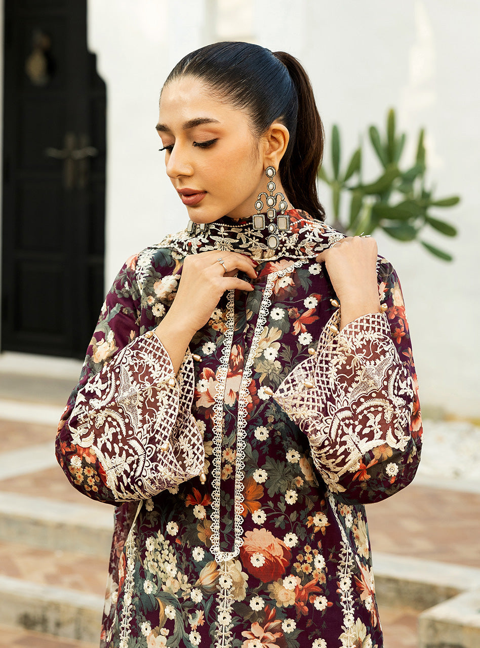 Zainab Chottani Chikankari Lawn 2025 | 10B - Image 3