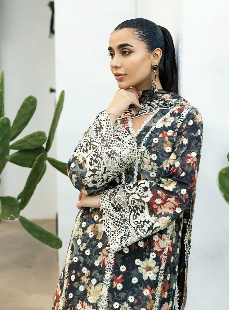 Zainab Chottani Chikankari Lawn 2025 | 10A - Image 3