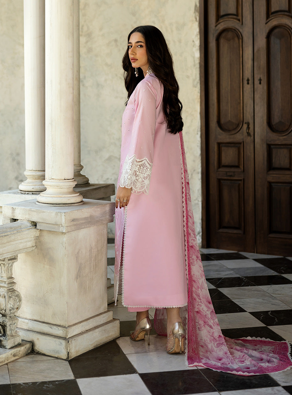 Zainab Chottani Chikankari Lawn 2025 | 7A - Image 3