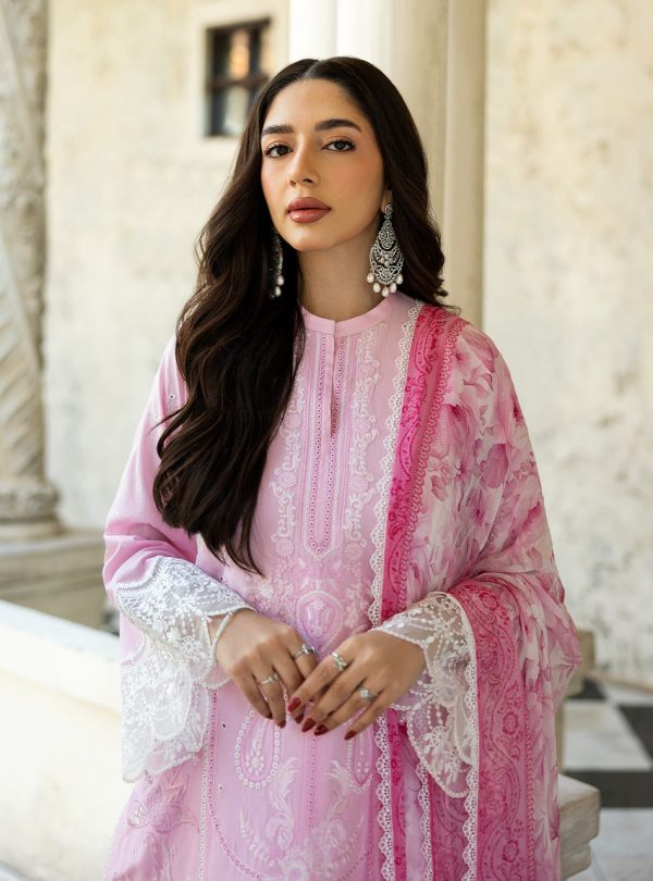 Zainab Chottani Chikankari Lawn 2025 | 7A - Image 4