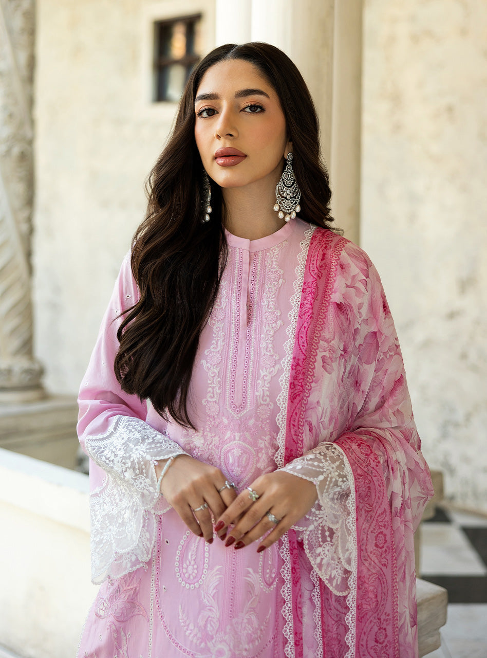 Zainab Chottani Chikankari Lawn 2025 | 7A - Image 4