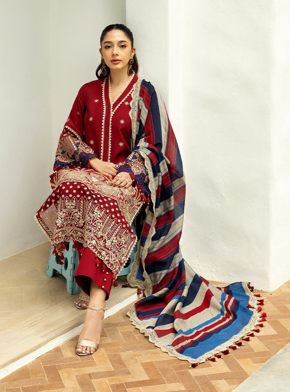Zainab Chottani Chikankari Lawn 2025 | 3A - Image 6