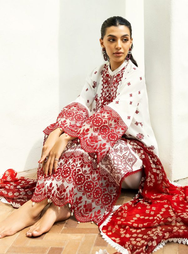Zainab Chottani Chikankari Lawn 2025 | 8B - Image 2