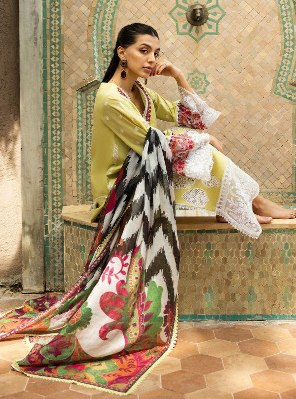 Zainab Chottani Chikankari Lawn 2025 | 12A - Image 2