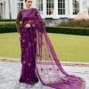 Sapphire Festive Unstitched   Collection | 3SFELX24V644 Purple Saree