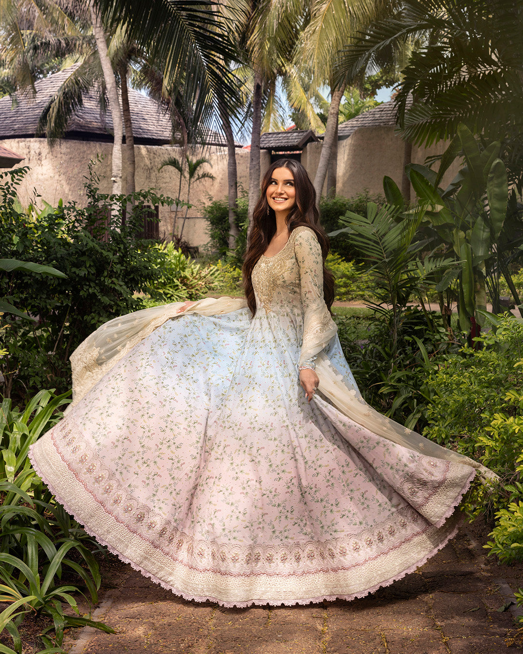 Tara Sutaria X Faiza Saqlain Lawn 2025 | Freesia - Image 3