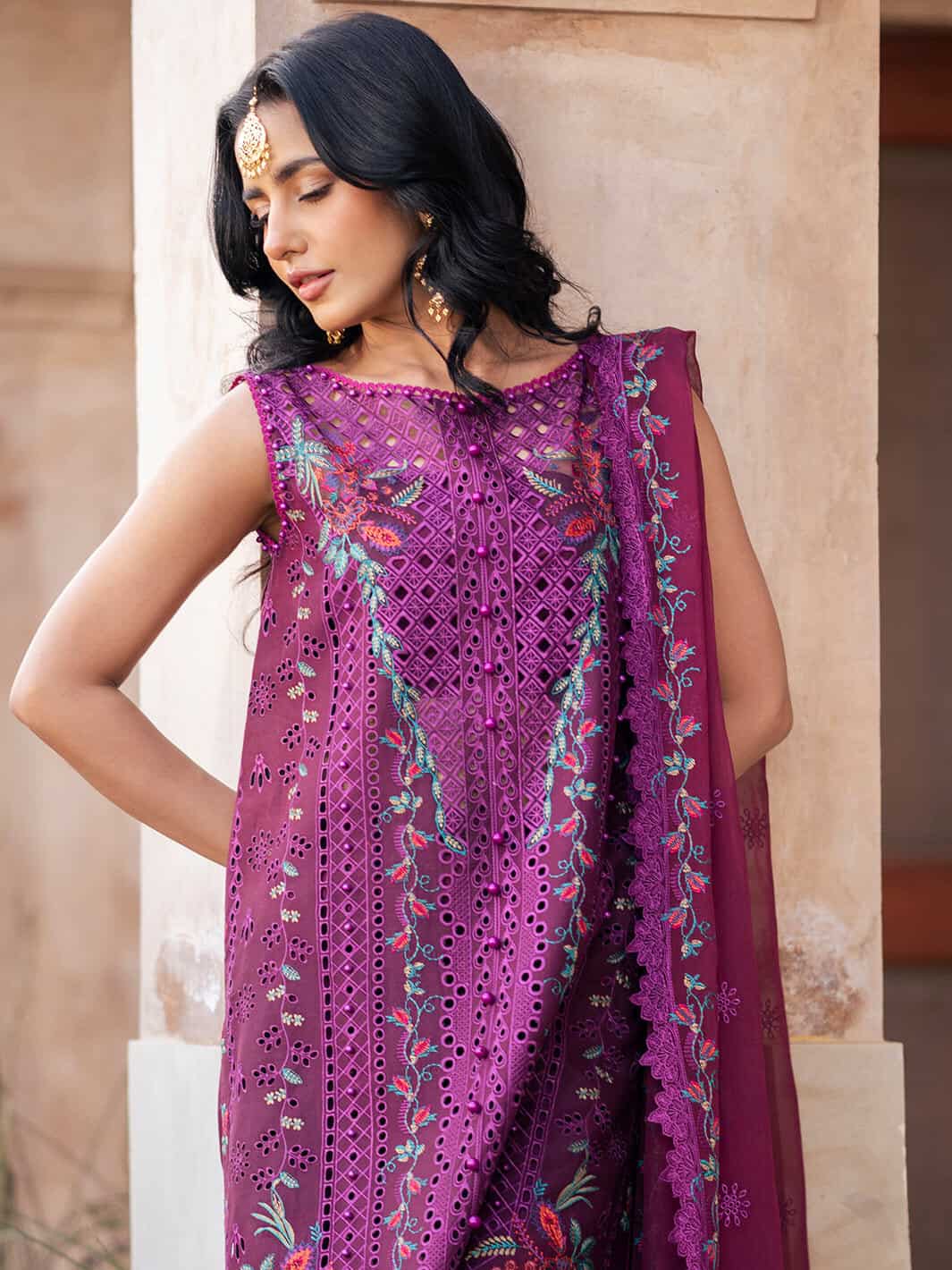 Dilbaro Embroidered Festive Lawn ’24  | 405-B - Image 3