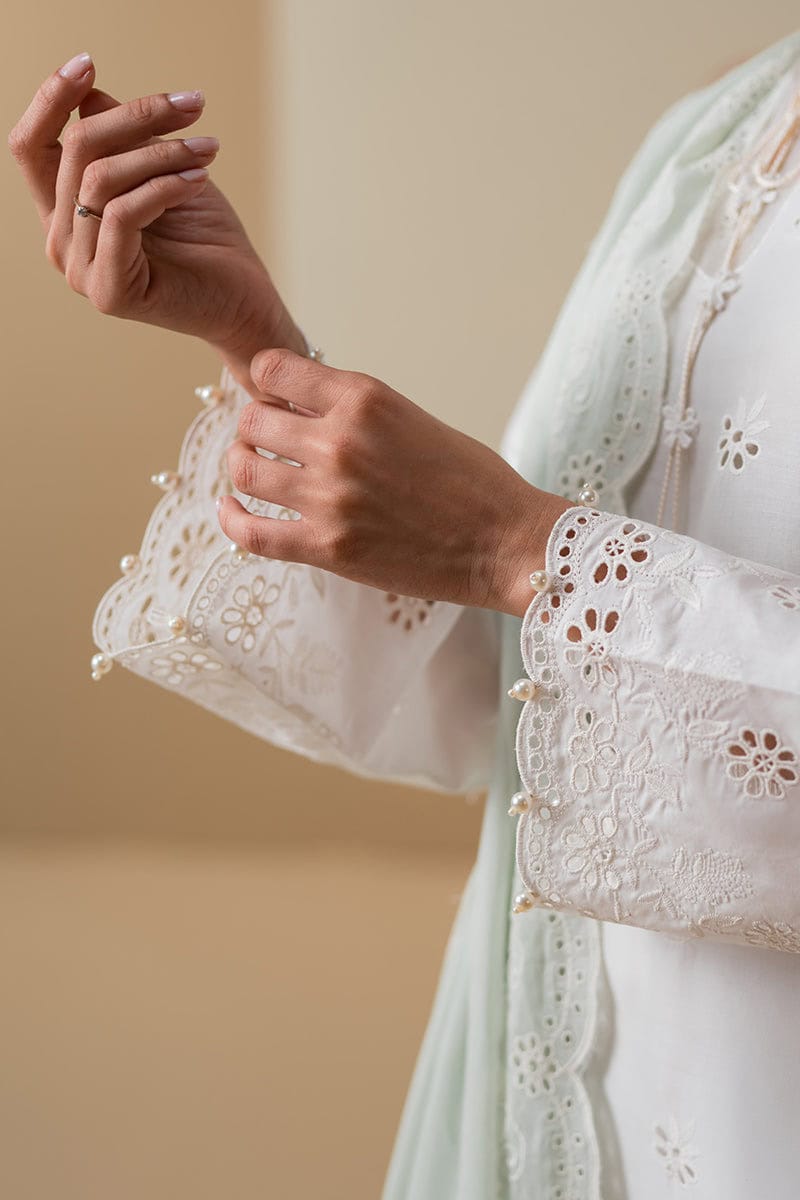 Chikankari Lawn by Cross Stitch 2024 | Vol 2 | FLORAL SERENITY - Image 3