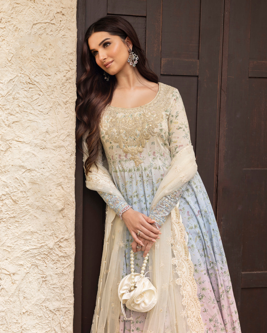 Tara Sutaria X Faiza Saqlain Lawn 2025 | Freesia - Image 4