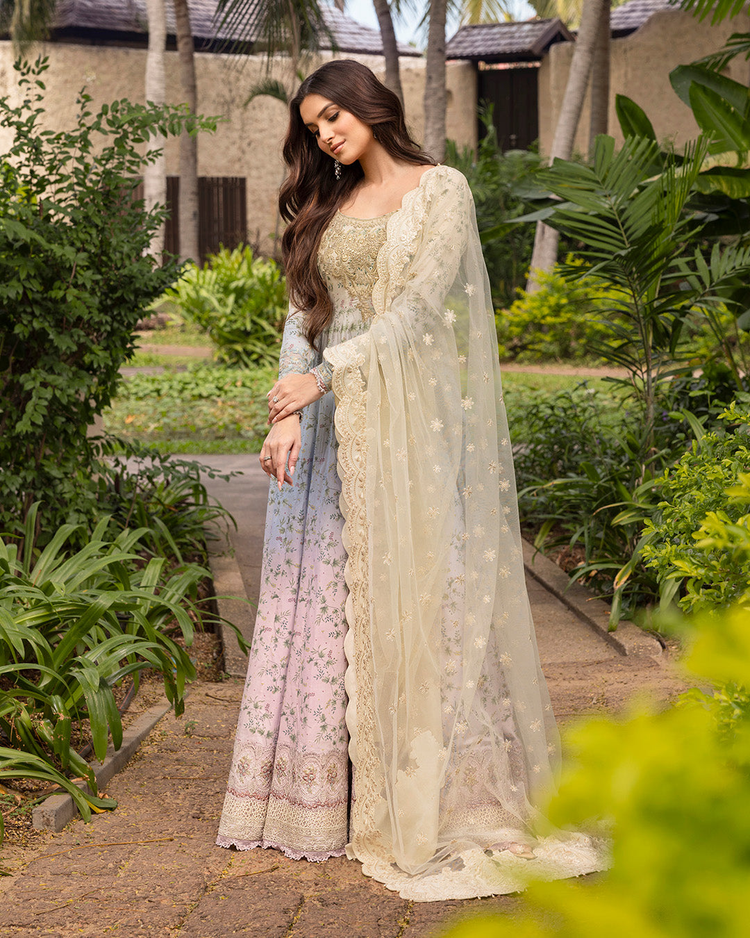 Tara Sutaria X Faiza Saqlain Lawn 2025 | Freesia - Image 6