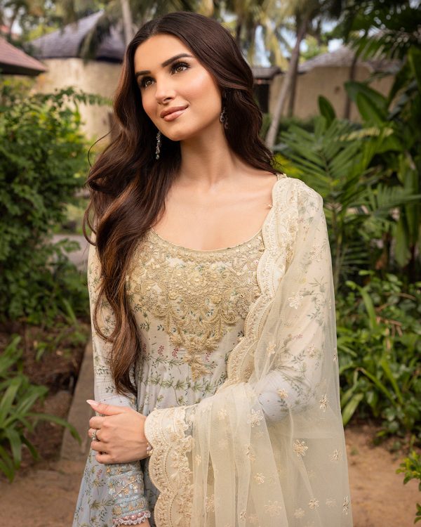 Tara Sutaria X Faiza Saqlain Lawn 2025 | Freesia - Image 5
