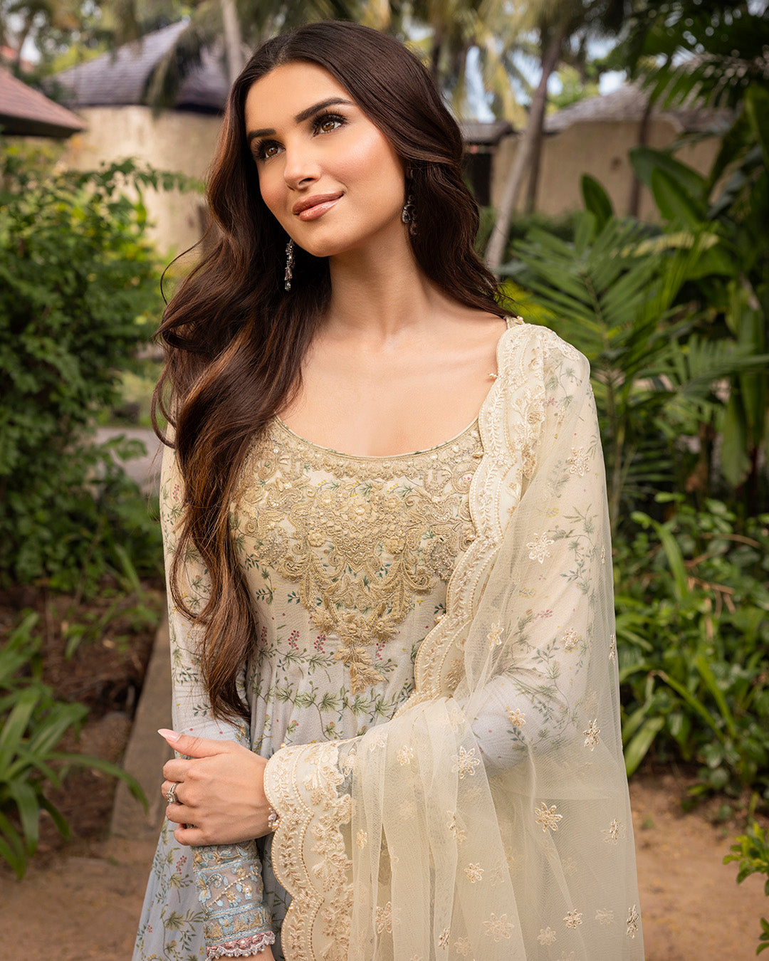 Tara Sutaria X Faiza Saqlain Lawn 2025 | Freesia - Image 5
