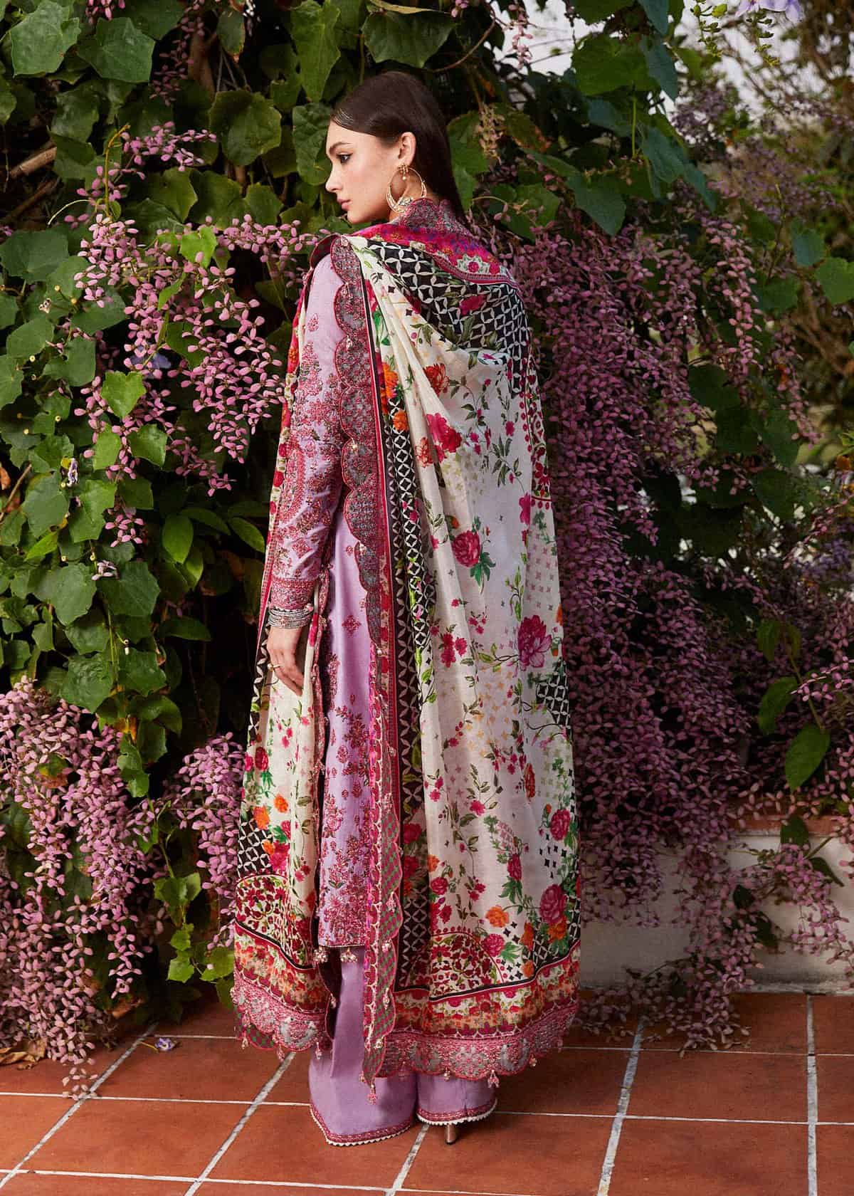 Hussain Rehar Luxury Lawn 2024 | AYZEL - Image 3
